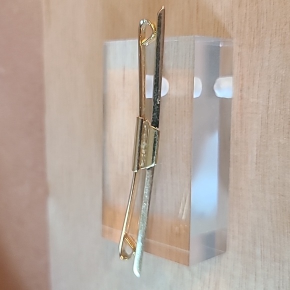 Men's vintage gold color collar clip - Picture 2 of 5